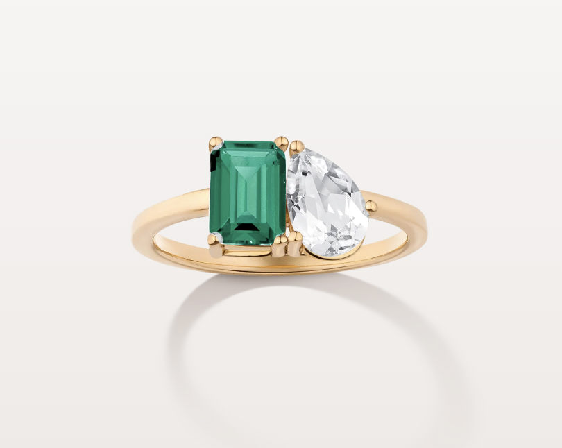 Toi et Moi Gemstone Classic Ring